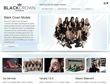 Tablet Screenshot of blackcrownmodels.com